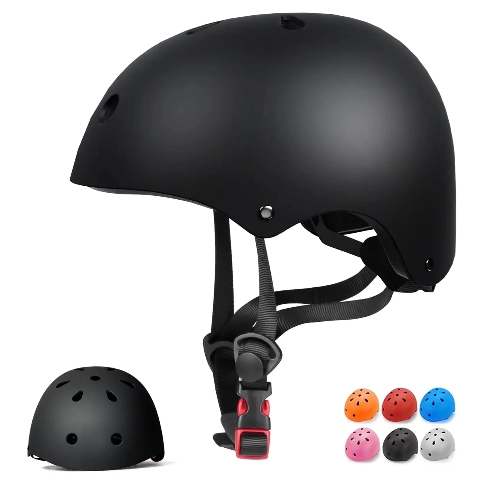 Kids Bike Helmet for Ages 3-12, Adjustable Fit (2-Pack)